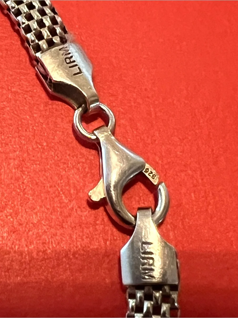 LIRM 925 Sterling Silver Bracelet Italy 7.5” 3.87g